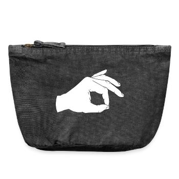 Regardez - Pochette zippée vintage 18 x 21 cm - noir vintage - Devant