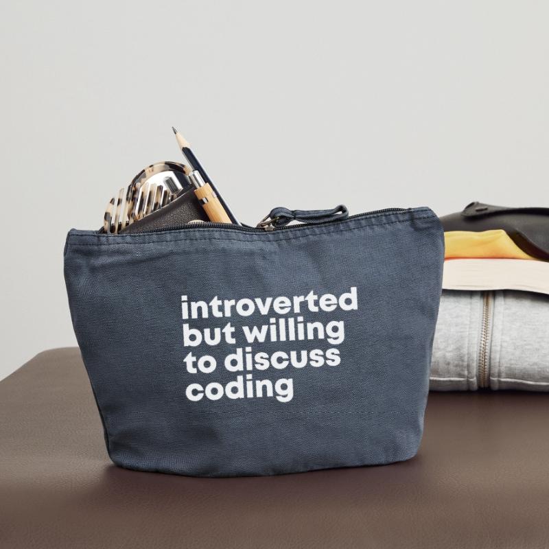 Codierung Codierung Codierung Vintage Reißverschluss-Täschchen (18 x 21 cm)