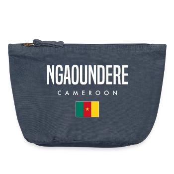 Ngaoundere Kamerun Kameruner - Vintage Reißverschluss-Täschchen (18 x 21 cm) - Vintage Denim - Vorne