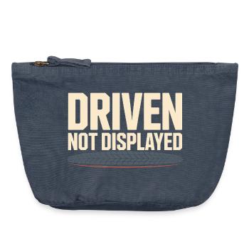 Track Day Brake Dust Hpde Track Car Autocross - Vintage Zip Pouch 18 x 21 cm - vintage denim - Front