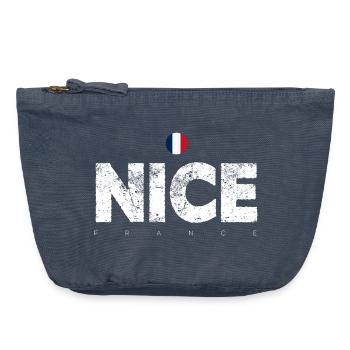 Nizza Frankreich Verzweifelte Briefe - Vintage Reißverschluss-Täschchen (18 x 21 cm) - Vintage Denim - Vorne
