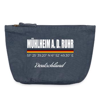 Mühlheim an der Ruhr - Vintage Reißverschluss-Täschchen (18 x 21 cm) - Vintage Denim - Vorne