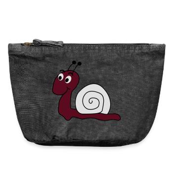 slug - Vintage Zip Pouch 18 x 21 cm - vintage black - Front