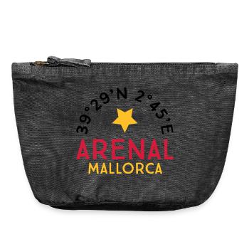 Arenal Mallorca - Vintage Reißverschluss-Täschchen (18 x 21 cm) - Vintage Schwarz - Vorne