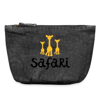 safari - Vintage Zip Pouch 18 x 21 cm - vintage black - Front