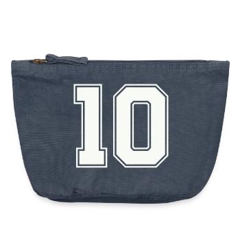 10 - Vintage Zip Pouch 18 x 21 cm - vintage denim - Front