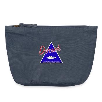 Expérience de pêche à la morue Sweat à capuche I Pêche en mer - Pochette zippée vintage 18 x 21 cm - vintage bleu jeans - Devant