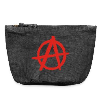 anarchy - Vintage Reißverschluss-Täschchen (18 x 21 cm) - Vintage Schwarz - Vorne
