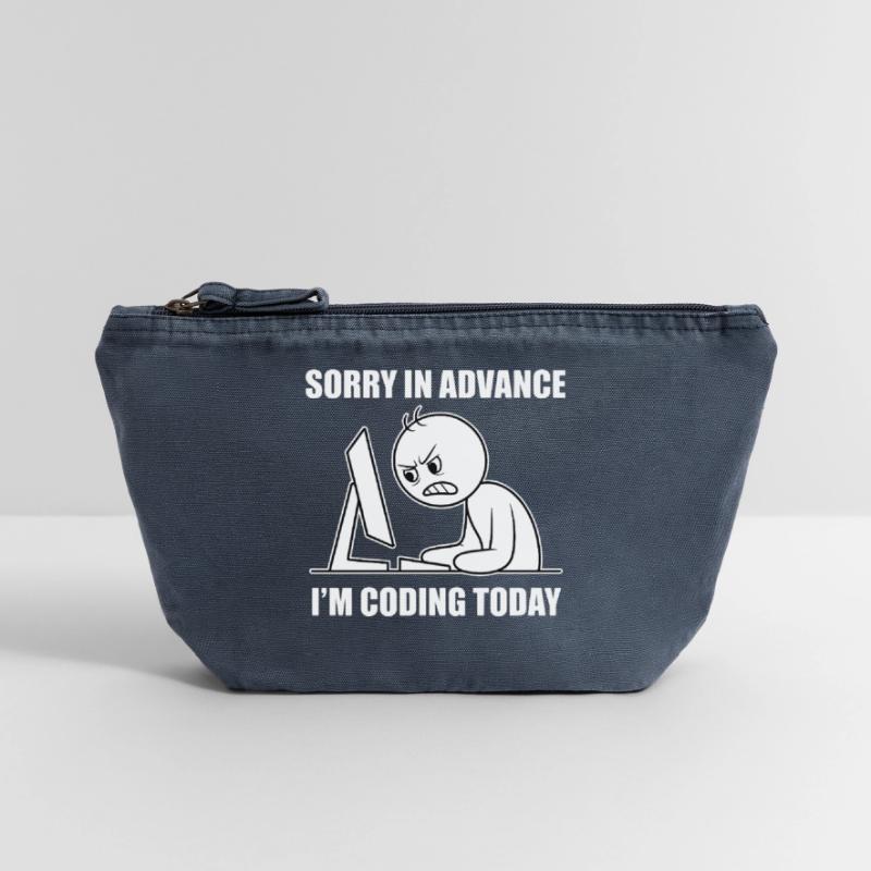 Proud software developer for programming students Vintage Zip Pouch 18 x 21 cm