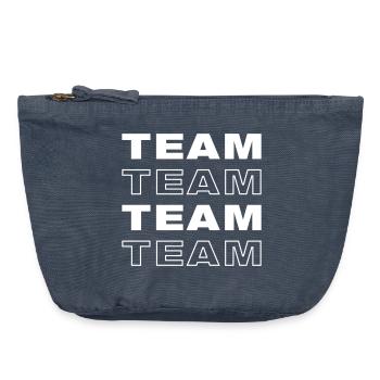 Team - Vintage Zip Pouch 18 x 21 cm - vintage denim - Front