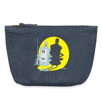 Spray-und Flex-Strahler - Vintage Reißverschluss-Täschchen (18 x 21 cm) - Vintage Denim - Vorne