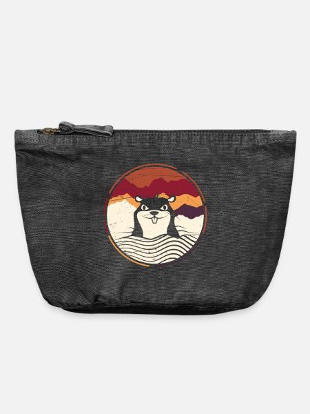 Maulwurf - Vintage Reißverschluss-Täschchen (18 x 21 cm) - Vintage Schwarz
