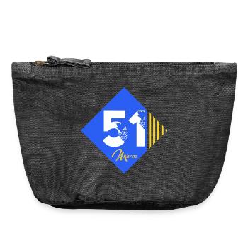 51 - Vintage Zip Pouch 18 x 21 cm - vintage black - Front