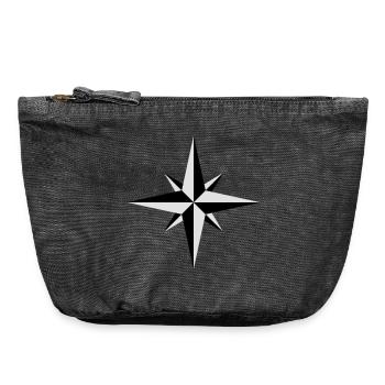 Kompass - Vintage Reißverschluss-Täschchen (18 x 21 cm) - Vintage Schwarz - Vorne