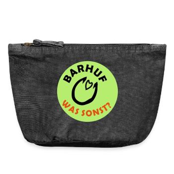 Barefoot Statement Hooves Horse - Vintage Zip Pouch 18 x 21 cm - vintage black - Front