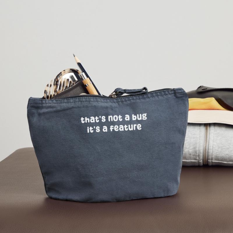 Bugs Statement Developer Bugfixing Debug Coden Vintage Zip Pouch 18 x 21 cm