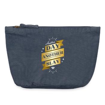 Another Day Another Slay – Glam Statement - Vintage Zip Pouch 18 x 21 cm - vintage denim - Front