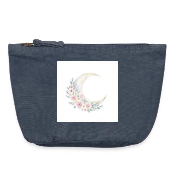 Mondblütenkranz - Vintage Reißverschluss-Täschchen (18 x 21 cm) - Vintage Denim - Vorne