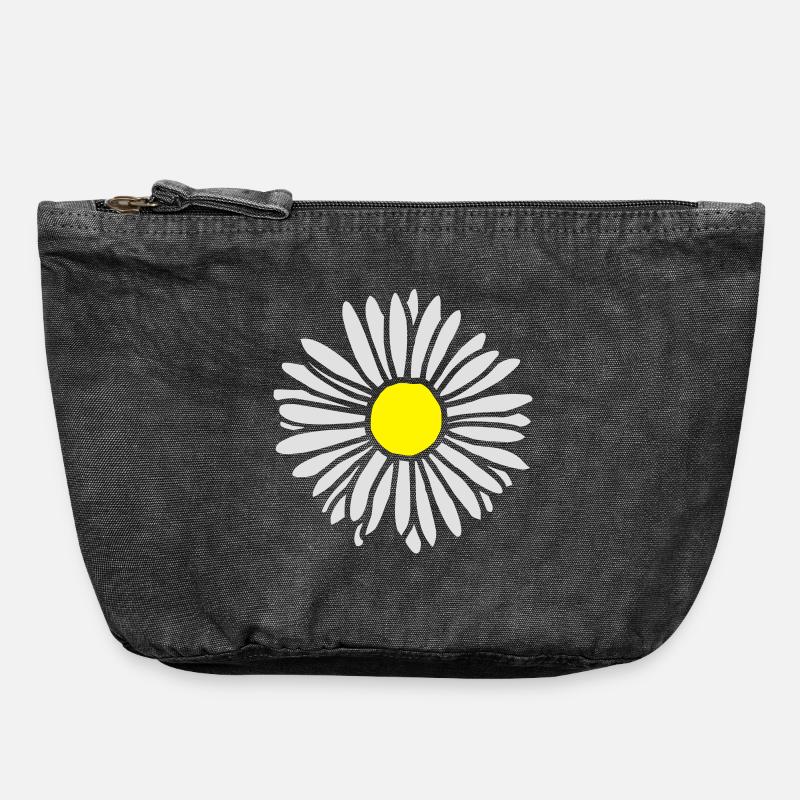 Daisy - Vintage Zip Pouch 18 x 21 cm - vintage black
