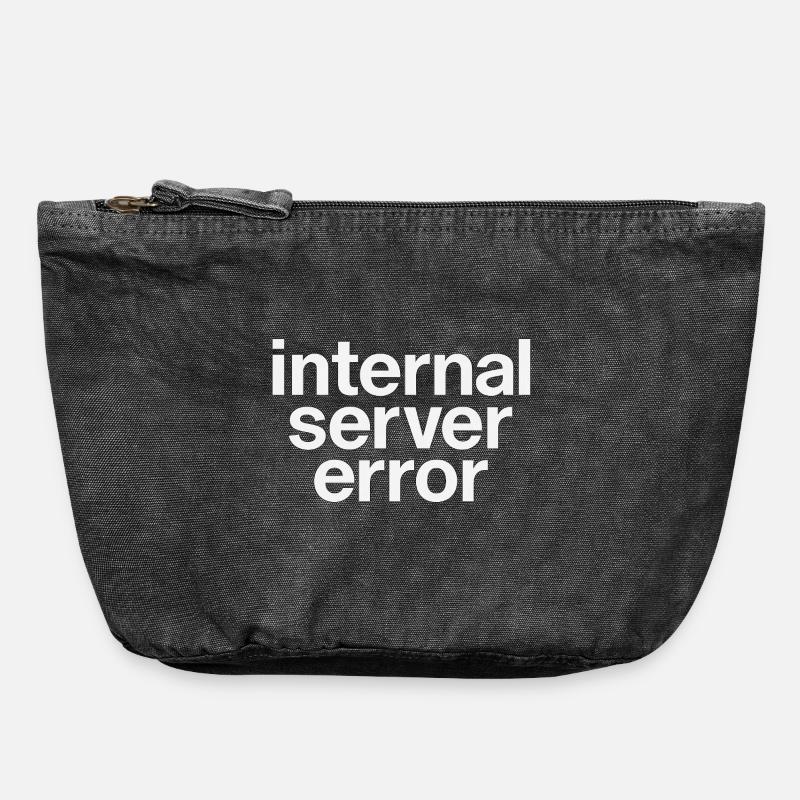 internal server error - Vintage Zip Pouch 18 x 21 cm - vintage black