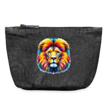 Lion - Vintage Zip Pouch 18 x 21 cm - vintage black - Front