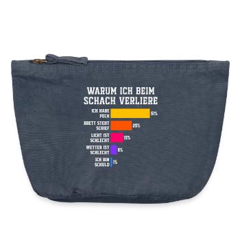 Warum ich beim Squash verliere Squash - Vintage Reißverschluss-Täschchen (18 x 21 cm) - Vintage Denim - Vorne