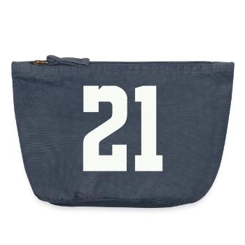 21 - Vintage Zip Pouch 18 x 21 cm - vintage denim - Front