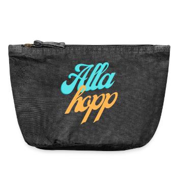 schlappGosch - Vintage Zip Pouch 18 x 21 cm - vintage black - Front