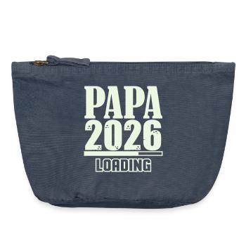 Papa 2026 Loading - Vintage Zip Pouch 18 x 21 cm - vintage denim - Front