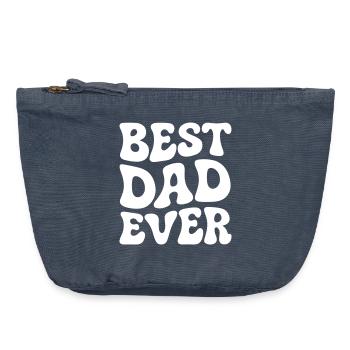 Bester Papa der Welt - Vintage Reißverschluss-Täschchen (18 x 21 cm) - Vintage Denim - Vorne
