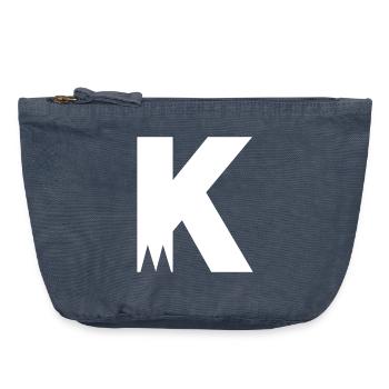 Ville avec K - Pochette zippée vintage 18 x 21 cm - vintage bleu jeans - Devant