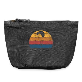 Gleitschirmfliegen Gleitschirmflieger - Vintage Reißverschluss-Täschchen (18 x 21 cm) - Vintage Schwarz - Vorne