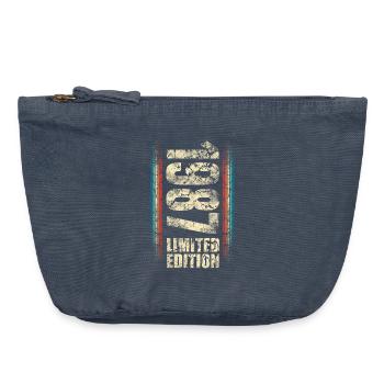 1987 Year of birth Year of construction Born 1987 Birthday - Vintage Zip Pouch 18 x 21 cm - vintage denim - Front