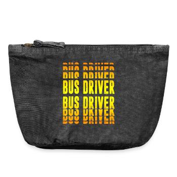 Busfahrer Design - Vintage Reißverschluss-Täschchen (18 x 21 cm) - Vintage Schwarz - Vorne
