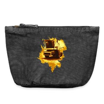 Combine Harvester Gold - Vintage Zip Pouch 18 x 21 cm - vintage black - Front