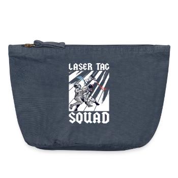 Laser Tag Squad - Pochette zippée vintage 18 x 21 cm - vintage bleu jeans - Devant