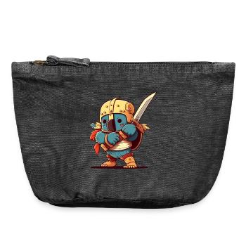 Süsser Koalaritter - Vintage Reißverschluss-Täschchen (18 x 21 cm) - Vintage Schwarz - Vorne