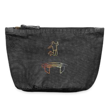 Trampoline Vintage Look - Pochette zippée vintage 18 x 21 cm - noir vintage - Devant