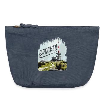 Brocken transmitter and second-hand shop - Vintage Zip Pouch 18 x 21 cm - vintage denim - Front
