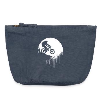 Mountain bikers - Vintage Zip Pouch 18 x 21 cm - vintage denim - Front