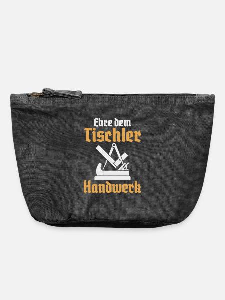 Tischler Handwerk Zunftzeichen Zunft - Vintage Reißverschluss-Täschchen (18 x 21 cm) - Vintage Schwarz