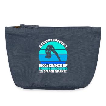 Diving diving board - Vintage Zip Pouch 18 x 21 cm - vintage denim - Front