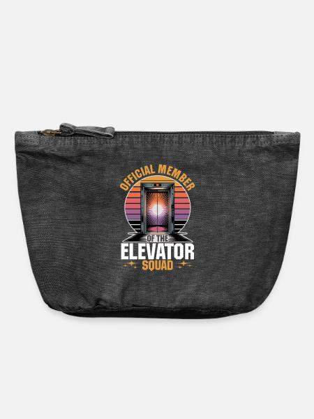 Elevator toddler & kids - Vintage Reißverschluss-Täschchen (18 x 21 cm) - Vintage Schwarz