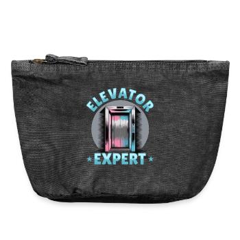 Elevator toddler & kids - Vintage Zip Pouch 18 x 21 cm - vintage black - Front