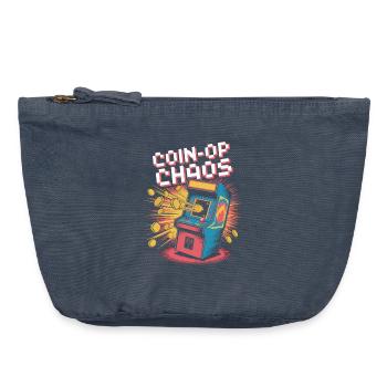 Coin-OP Chaos Pop Culture Rétro Jeu vidéo - Pochette zippée vintage 18 x 21 cm - vintage bleu jeans - Devant