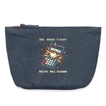 Endgegner Mathe | Hausaufgaben Frust Humor - Vintage Reißverschluss-Täschchen (18 x 21 cm) - Vintage Denim - Vorne
