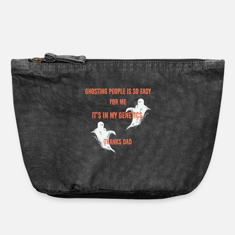Ghosting People est si facile pour moi conception drôle. - Pochette zippée vintage 18 x 21 cm - noir vintage
