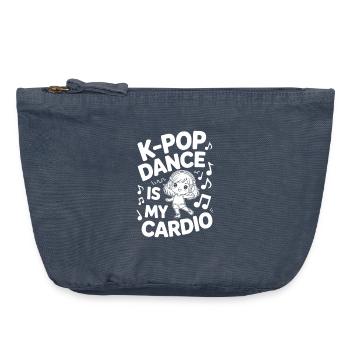 K-Pop Tanz Lustig Korea - Vintage Reißverschluss-Täschchen (18 x 21 cm) - Vintage Denim - Vorne