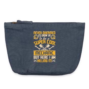 Mechaniker Mechatroniker Schrauber Geschenk - Vintage Reißverschluss-Täschchen (18 x 21 cm) - Vintage Denim - Vorne