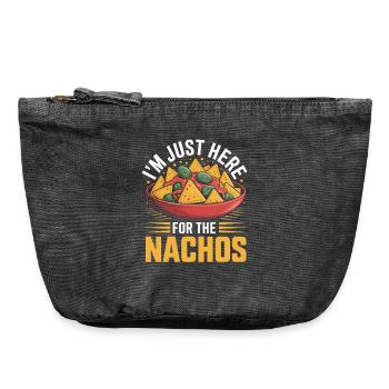 Tortilla Taco Mexikanisches Essen Nachos - Vintage Reißverschluss-Täschchen (18 x 21 cm) - Vintage Schwarz - Vorne